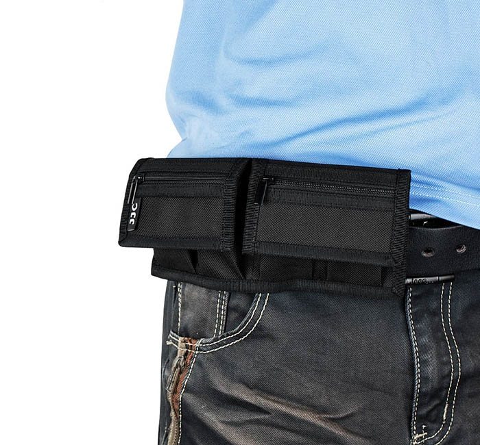 JJC fodral för 4 kamerabatterier och 4 minneskort (SD, XQD, CF).