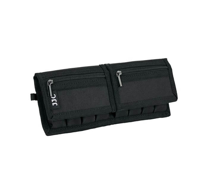JJC Batterifodral med karbinhake för 8x 18650-batterier & 4x SD/XQD/CF