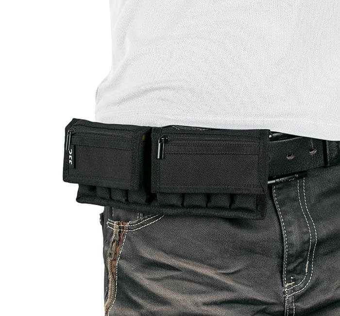 JJC Batterifodral med karbinhake för 8x 18650-batterier & 4x SD/XQD/CF