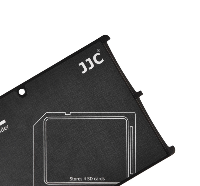 JJC Minneskorthållare svart för 4xSD kreditkortformat