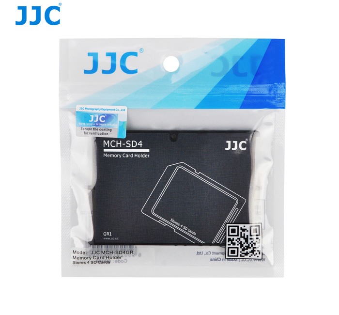 JJC Minneskorthållare svart för 4xSD kreditkortformat