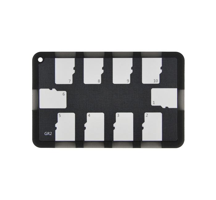 JJC Minneskorthållare svart för 10xMSD kreditkortformat