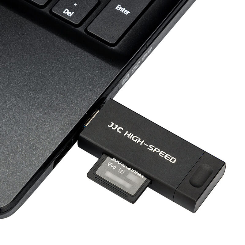 JJC Minneskortläsare 3i1 USB 3.1 för SD/SDHC/SDXC minneskort