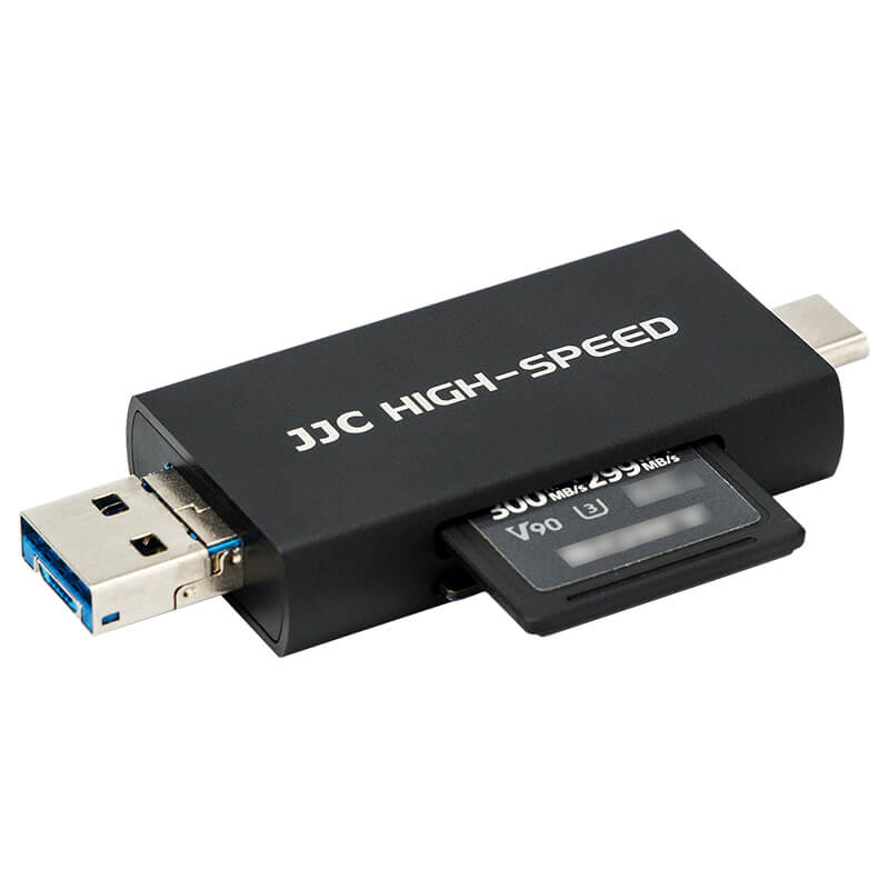 JJC Minneskortläsare 3i1 USB 3.1 för SD/SDHC/SDXC minneskort