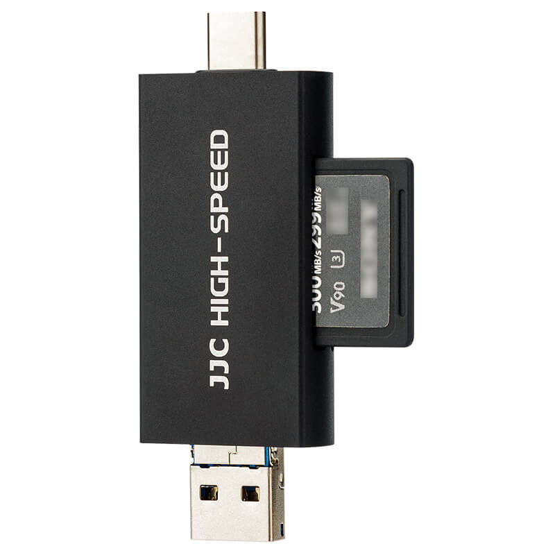JJC Minneskortläsare 3i1 USB 3.1 för SD/SDHC/SDXC minneskort