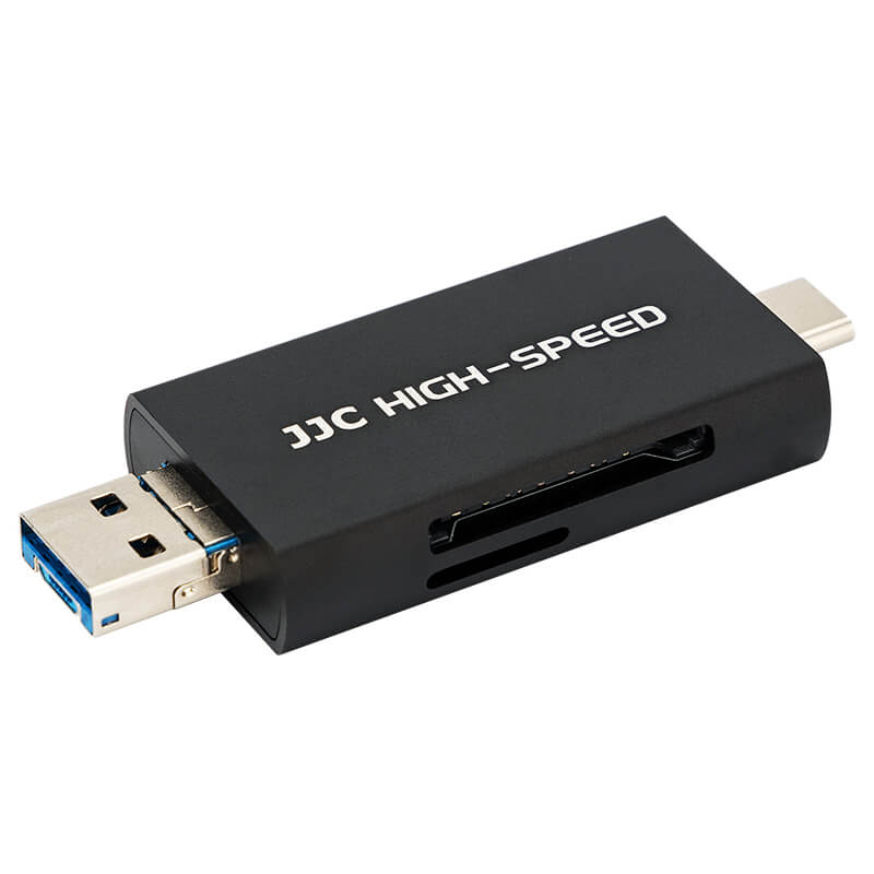JJC Minneskortläsare 3i1 USB 3.1 för SD/SDHC/SDXC minneskort