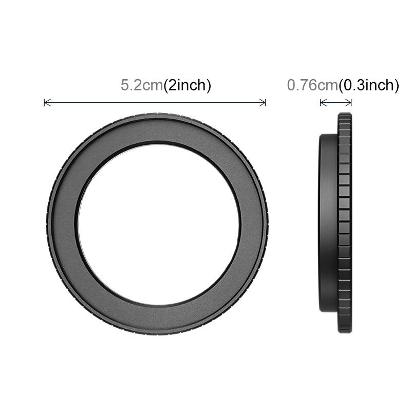 Puluz filterholder i aluminium til DJI Osmo Action 6 – 49 mm