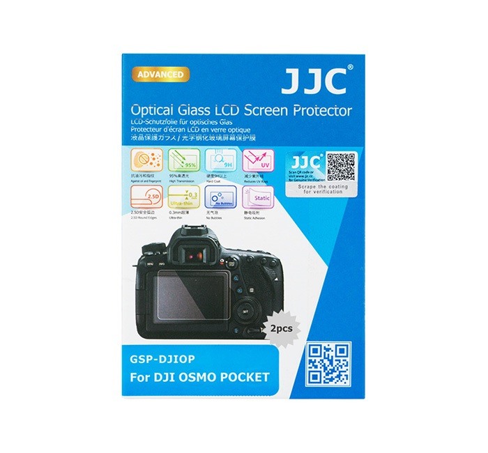 JJC Skärmskydd för DJI Osmo Pocket 1/2 optiskt glas 9H