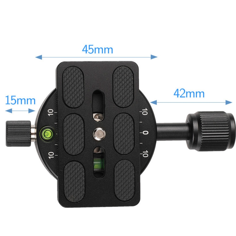 Panoramahuvud 360 grader med snabbplatta