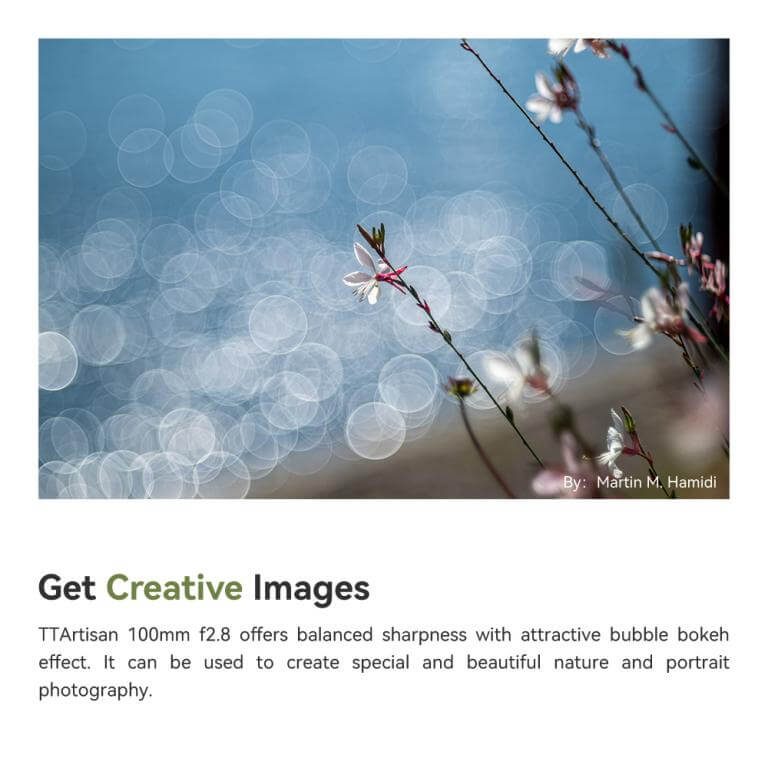 TTArtisan 100mm f/2.8 objektiv Soap Bubble Bokeh M42-fattning