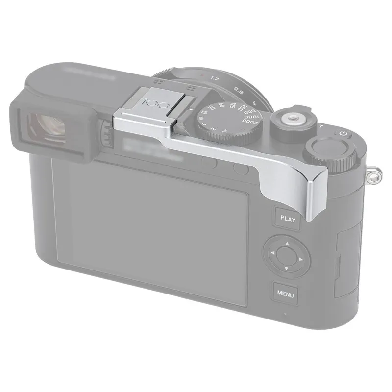 JJC Tumgrepp silver för Leica D-Lux 8 – Stabilt och bekvämt grepp