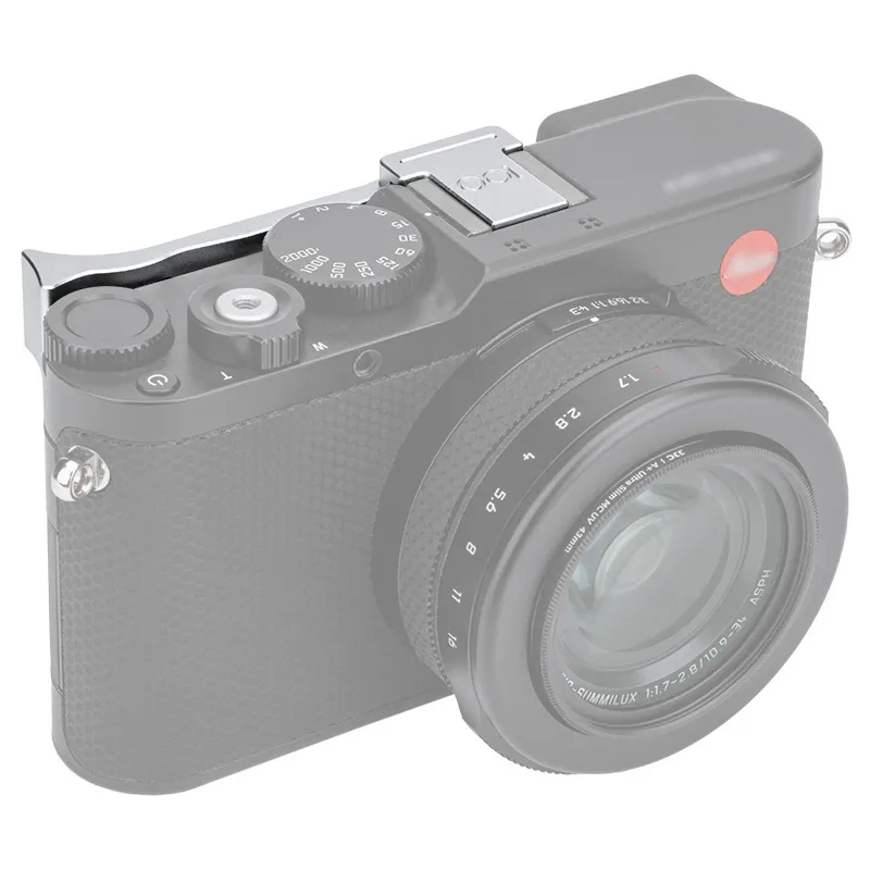 JJC Tumgrepp silver för Leica D-Lux 8 – Stabilt och bekvämt grepp