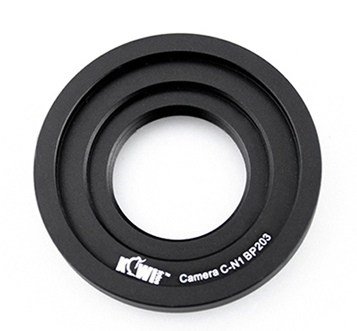 Kiwifotos Objektivadapter till C-Fäste för Nikon 1 kamerahus