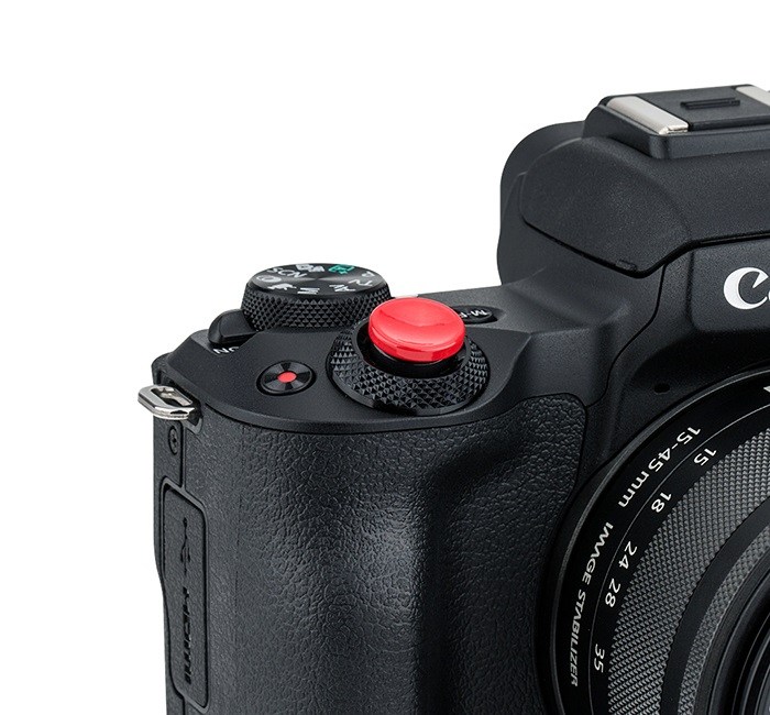 JJC selvklæbende blød udløserknap – rød konkav