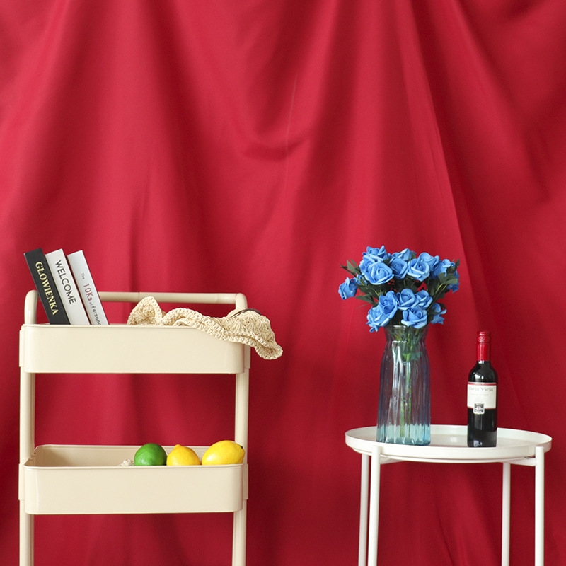 Studiebaggrund i polyester 2 × 2,4 meter – Rød
