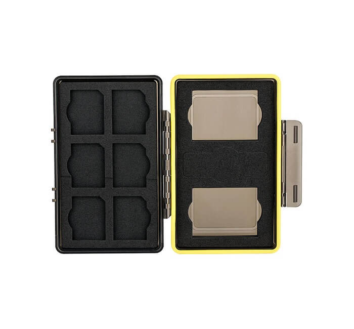 JJC Batteri & minneskortask 6xSD & 2xNP-W126/W126S