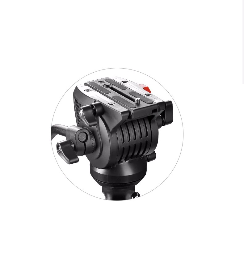 Weifeng Enbensstativ med videohuvud & fötter 145cm 5kg