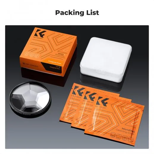 K&F Concept 58mm kalejdoskopfilter sekskantet – Nano-Basic