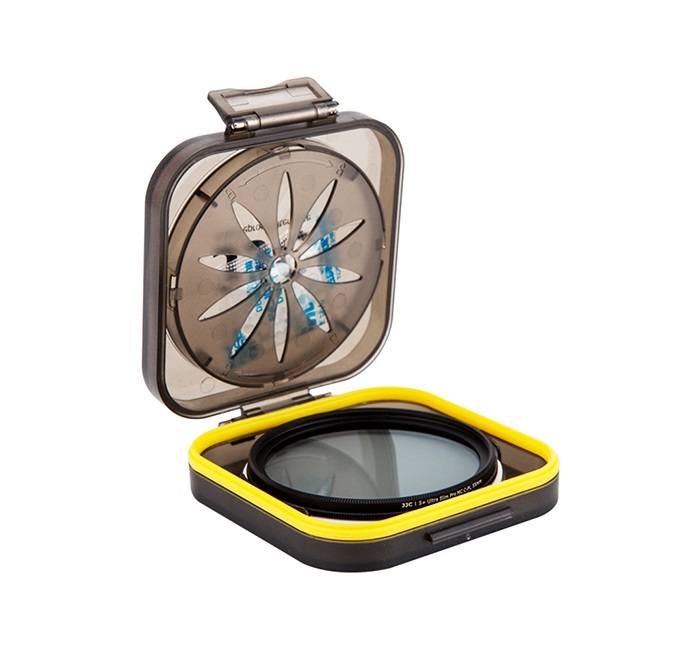 JJC fugtsikret filteretui til 37–55 mm kamerafiltre