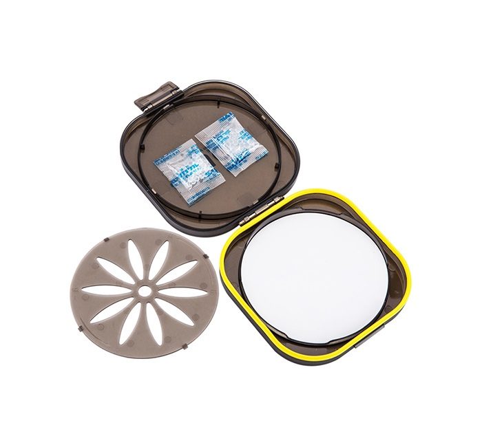 JJC fugtsikret filteretui til 58–82 mm kamerafiltre