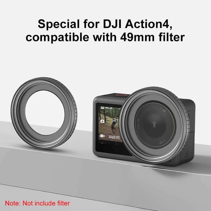 Puluz 49 mm filterholder til DJI Osmo Action 4