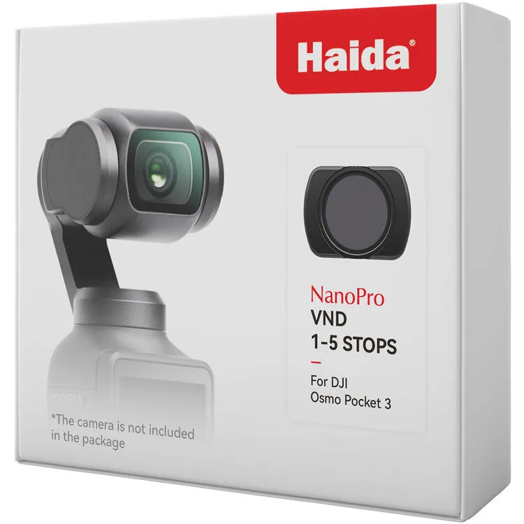 Haida VND-filter 1–5 stopp for DJI Osmo Pocket 3/4