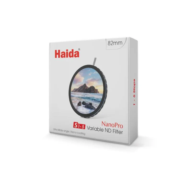 Haida NanoPro justerbart ND-filter ND2–ND32 1–5 stop