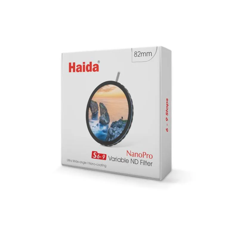 Haida NanoPro justerbart ND-filter ND64–ND512 6–9 stop