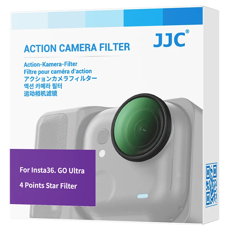 JJC F-GUS4X 4-punkts stjernefilter til Insta360 GO Ultra