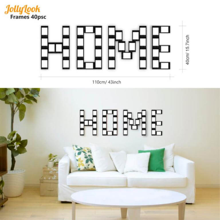 Jollylook Dekorationsramar 10x7cm för Instax Mini