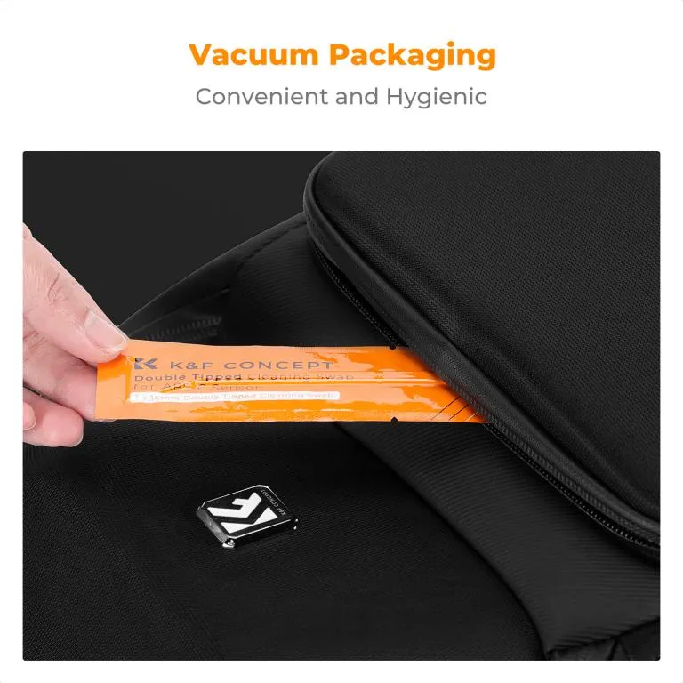 K&F Concept 10st Rengöringsstickor & rengöringsvätska för APS-C bildsensor