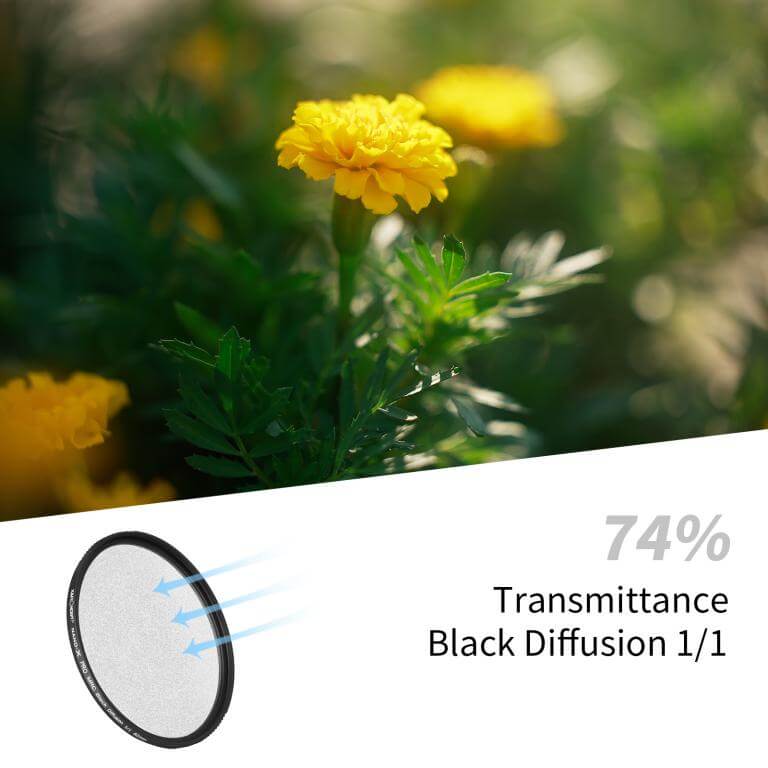 K&F Concept Black Diffusion 1/1 filter Nano-X