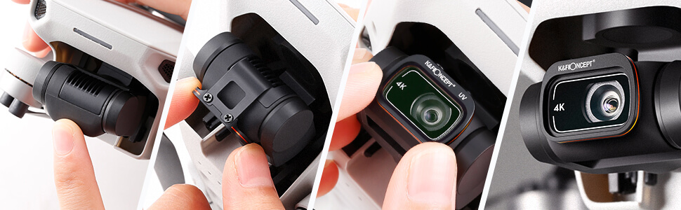 K&F Concept 6-i-1 filterkit til DJI Mavic Mini 1/2 – ND8–ND64, CPL & UV