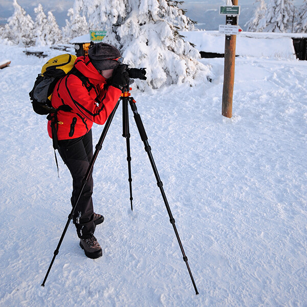 K&F Concept Kamerastativ med kulled & fällbar mittpelare 185cm