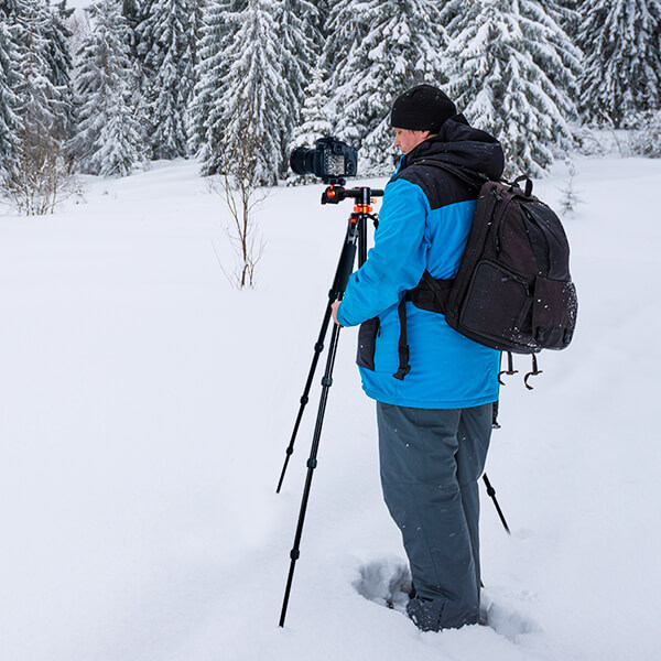 K&F Concept Kamerastativ med kulled & fällbar mittpelare 185cm