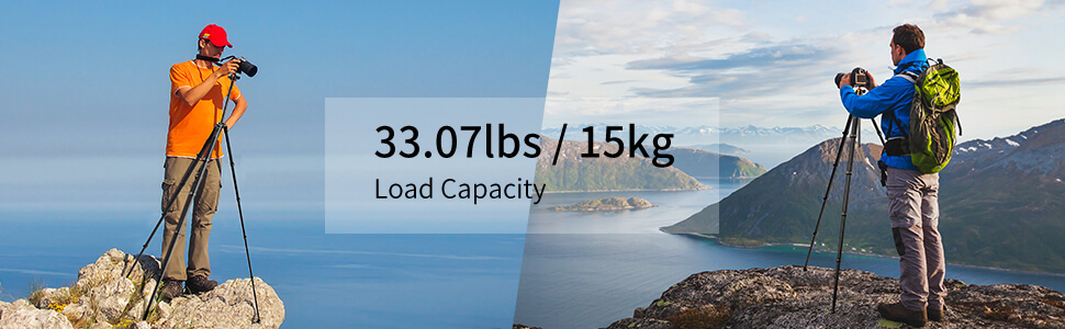 K&F Concept Kamerastativ med Panorama kulled 177cm 15kg