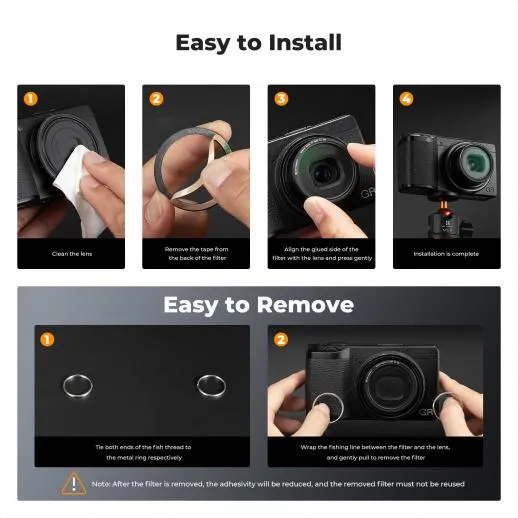 K&F Concept MCUV-filter til Ricoh GR-serien