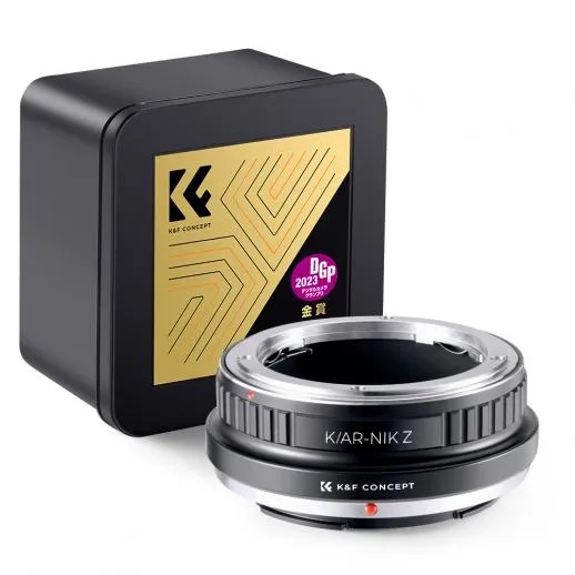 K&F Concept Objektivadapter till Konica AR objektiv för Nikon Z kamerahus