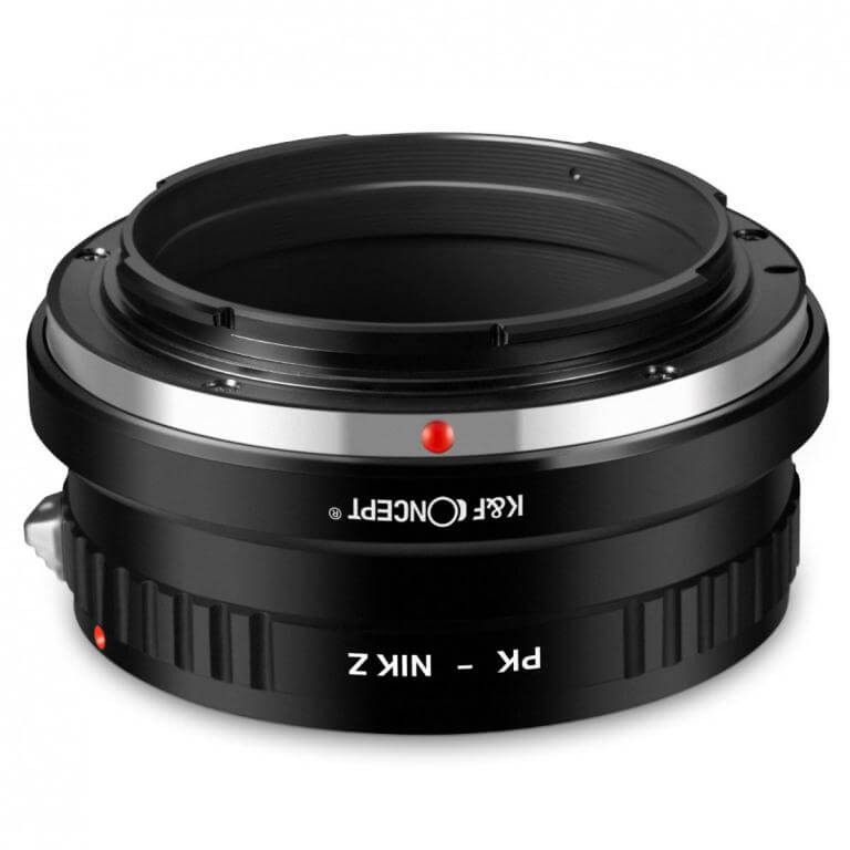 K&F Concept Objektivadapter till Pentax K objektiv för Nikon Z kamerahus