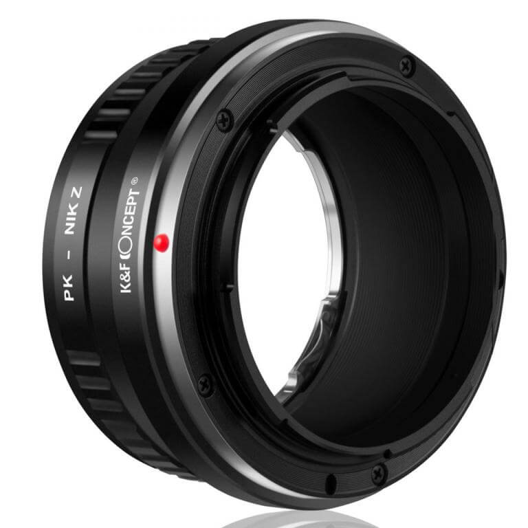 K&F Concept Objektivadapter till Pentax K objektiv för Nikon Z kamerahus