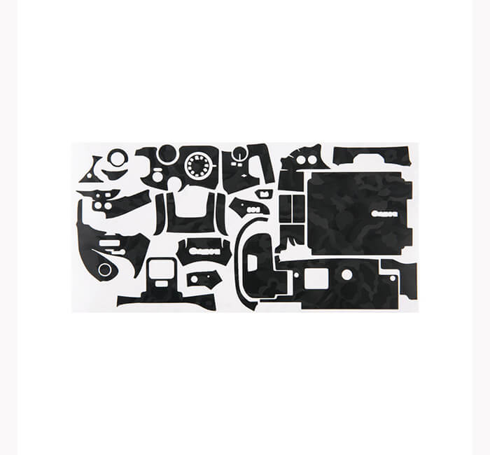 Kiwifotos Skin för Canon EOS R6 - Svart kamoflage