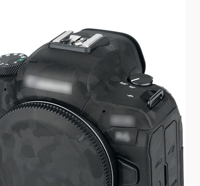 Kiwifotos Skin för Canon EOS R6 - Svart kamoflage