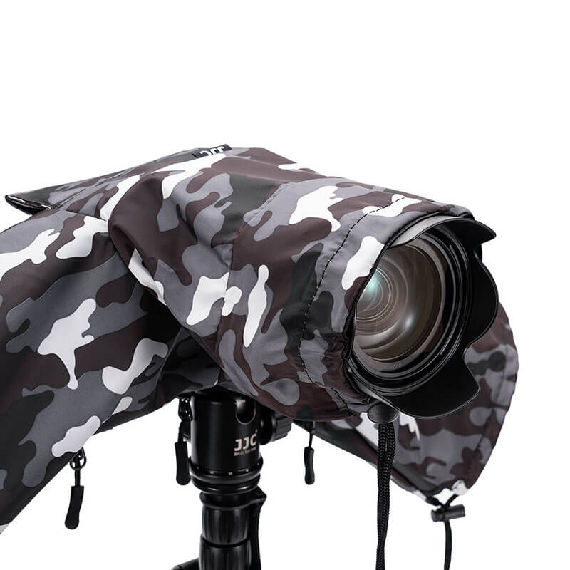 JJC RC-S Kameraregnskydd kamoflage för spegellösa kameror med objektiv