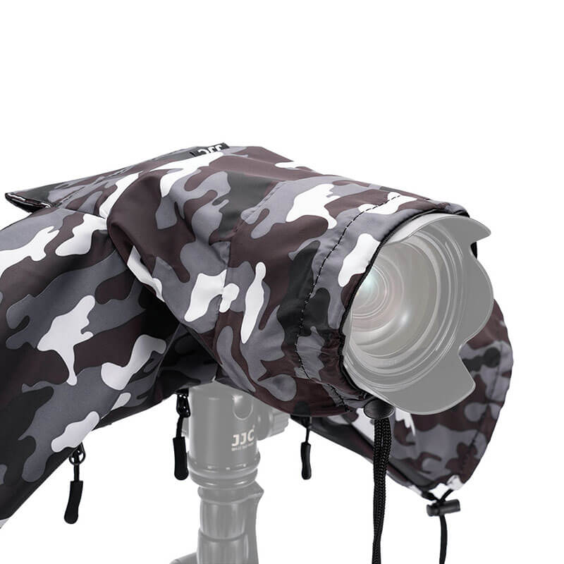 JJC RC-S Kameraregnskydd kamoflage för spegellösa kameror med objektiv
