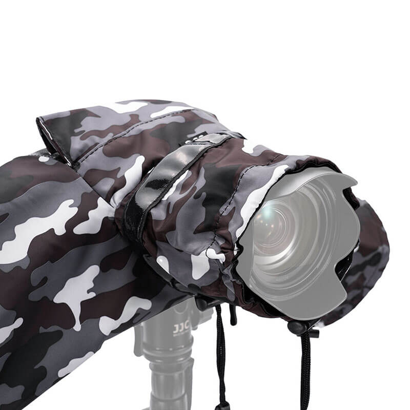 JJC RC-S Kameraregnskydd kamoflage för spegellösa kameror med objektiv