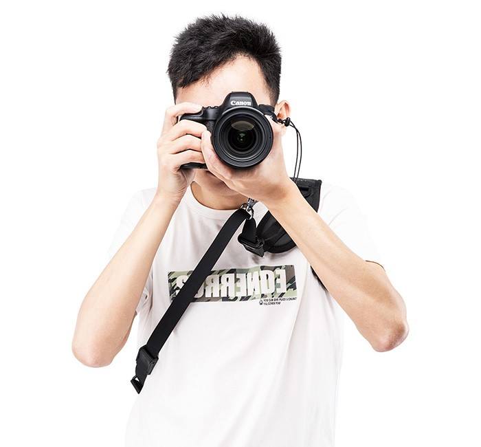 JJC Axelrem bågformad & armhålsrem med snabbplatta Arca-Swiss standard