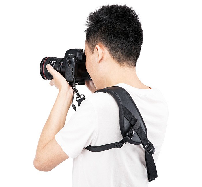 JJC Axelrem bågformad & armhålsrem med snabbplatta Arca-Swiss standard