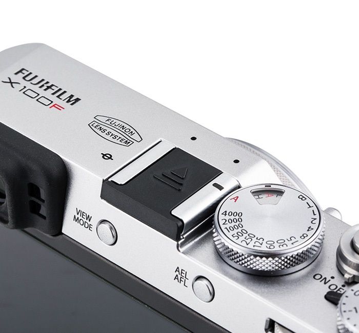 JJC Blixtskoskydd svart Hot-Shoe Cover för Fujifilm kameror