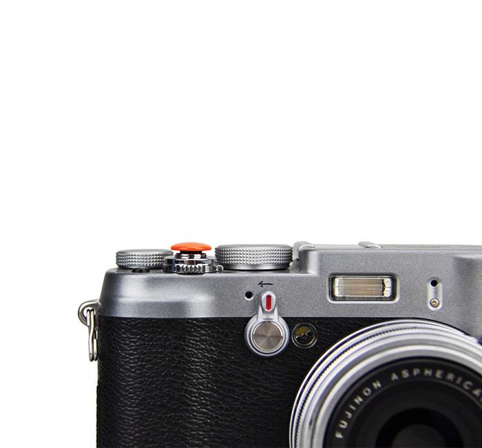 JJC mjuk avtrycksknapp orange – konvex Soft Release Button