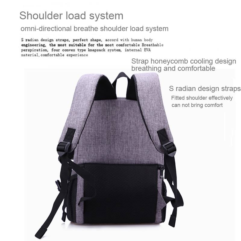 Huwang Multifunktionell ryggsäck för kameran